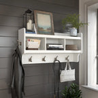Porte-manteau mural avec étagère | 5 coloris | Style transitionnel | Simple
