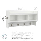 Porte-manteau mural avec étagère | 5 coloris | Style transitionnel | Simple