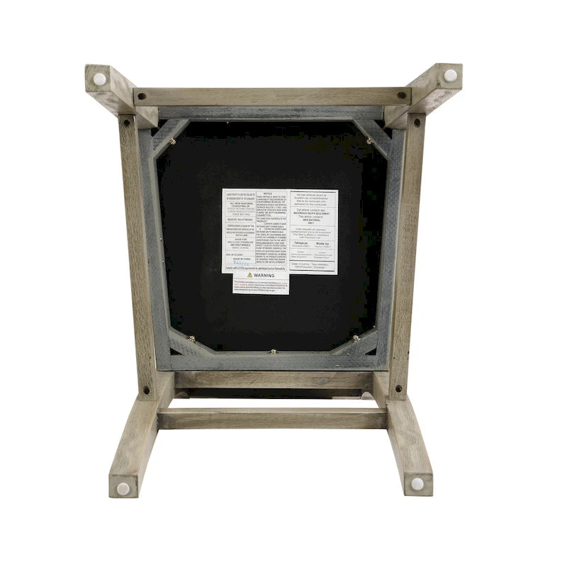 Tabouret de comptoir sans bras, assise et dossier rembourrés, bois + beige / gris + beige / noir + gris, ensemble de 2