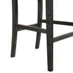 Tabouret de comptoir sans bras, assise et dossier rembourrés, bois + beige / gris + beige / noir + gris, ensemble de 2