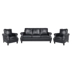 Ensemble de 3 fauteuils club et canapé en similicuir Dowd par Christopher Knight Home
