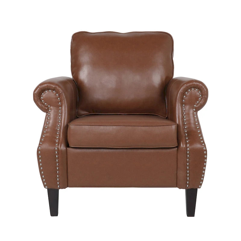 Ensemble de 3 fauteuils club et canapé en similicuir Dowd par Christopher Knight Home