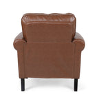Ensemble de 3 fauteuils club et canapé en similicuir Dowd par Christopher Knight Home