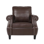 Ensemble de 3 fauteuils club et canapé en similicuir Dowd par Christopher Knight Home