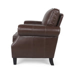 Ensemble de 3 fauteuils club et canapé en similicuir Dowd par Christopher Knight Home