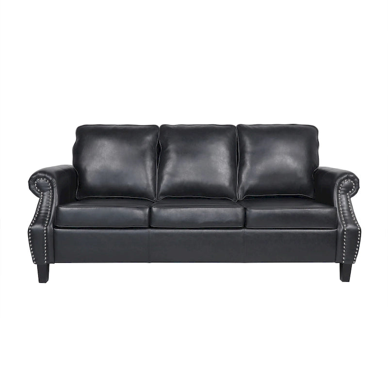 Ensemble de 3 fauteuils club et canapé en similicuir Dowd par Christopher Knight Home