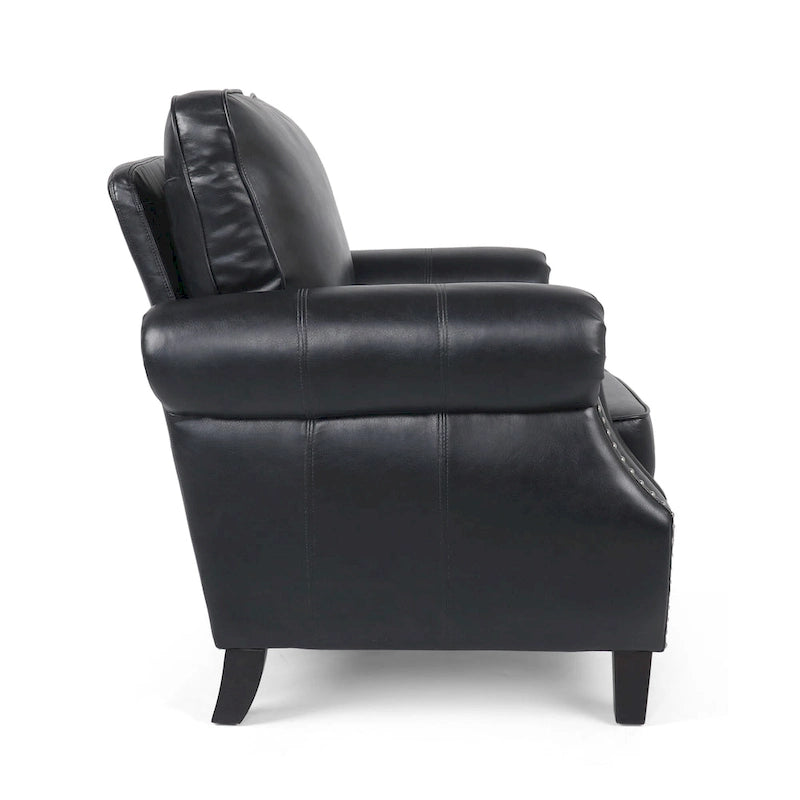 Ensemble de 3 fauteuils club et canapé en similicuir Dowd par Christopher Knight Home