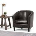 Fauteuil Club, Style Contemporain, Assise Unique – Marron / Noir / Rouge / Gris / Bleu