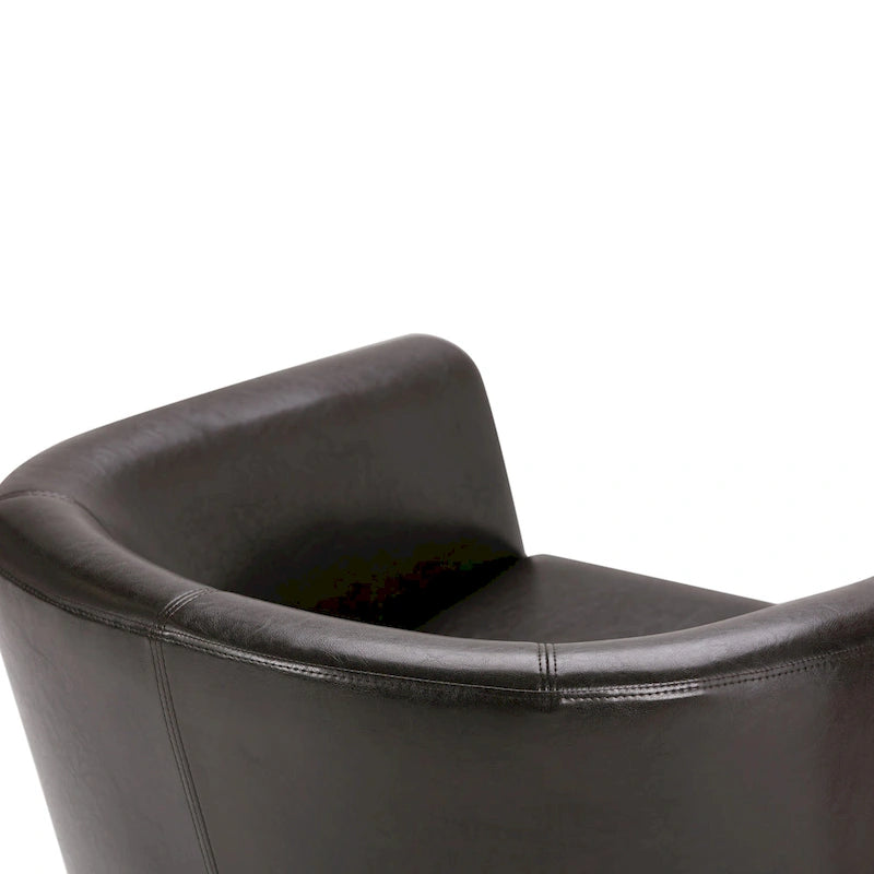 Fauteuil Club, Style Contemporain, Assise Unique – Marron / Noir / Rouge / Gris / Bleu