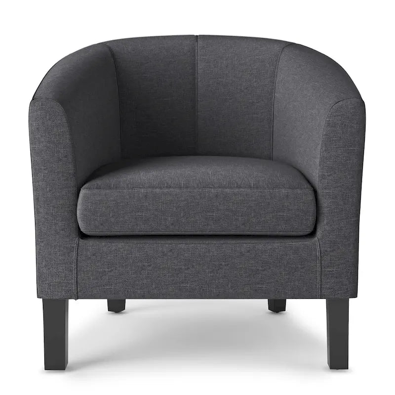 Fauteuil Club, Style Contemporain, Assise Unique – Marron / Noir / Rouge / Gris / Bleu
