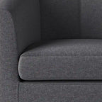 Fauteuil Club, Style Contemporain, Assise Unique – Marron / Noir / Rouge / Gris / Bleu