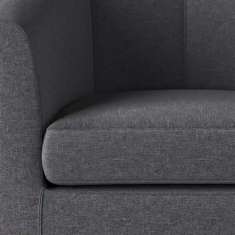 Fauteuil Club, Style Contemporain, Assise Unique – Marron / Noir / Rouge / Gris / Bleu