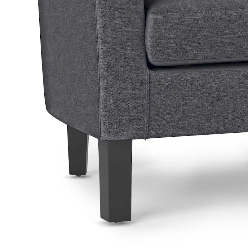 Fauteuil Club, Style Contemporain, Assise Unique – Marron / Noir / Rouge / Gris / Bleu