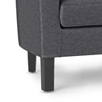 Fauteuil Club, Style Contemporain, Assise Unique – Marron / Noir / Rouge / Gris / Bleu