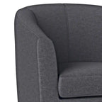 Fauteuil Club, Style Contemporain, Assise Unique – Marron / Noir / Rouge / Gris / Bleu