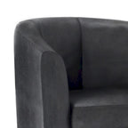 Fauteuil Club, Style Contemporain, Assise Unique – Marron / Noir / Rouge / Gris / Bleu