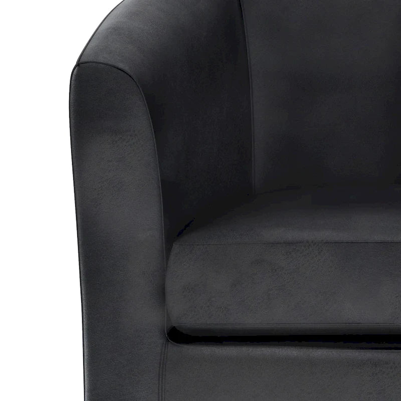 Fauteuil Club, Style Contemporain, Assise Unique – Marron / Noir / Rouge / Gris / Bleu