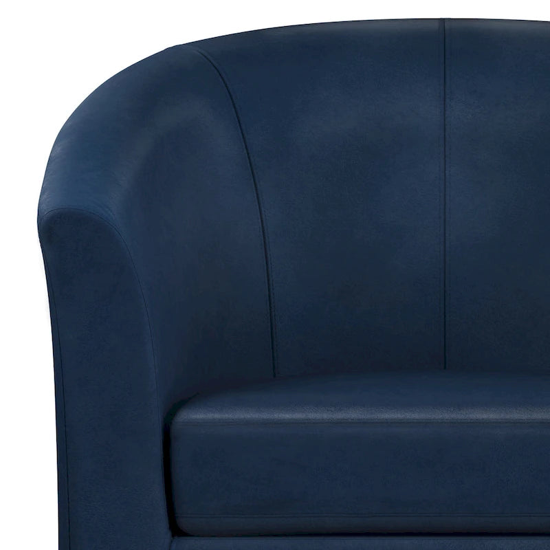 Fauteuil Club, Style Contemporain, Assise Unique – Marron / Noir / Rouge / Gris / Bleu