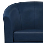 Fauteuil Club, Style Contemporain, Assise Unique – Marron / Noir / Rouge / Gris / Bleu