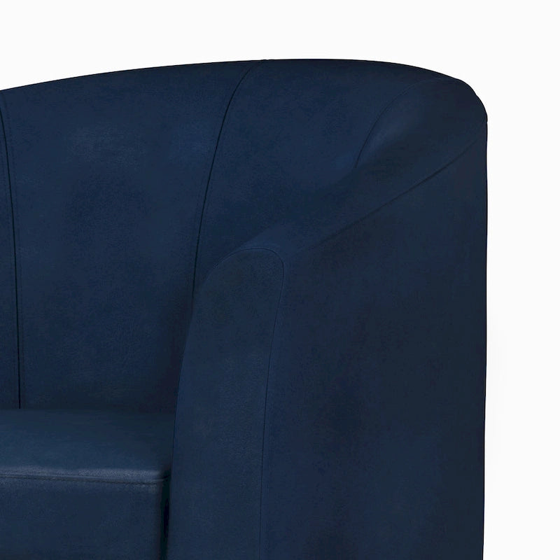 Fauteuil Club, Style Contemporain, Assise Unique – Marron / Noir / Rouge / Gris / Bleu