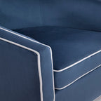 Fauteuil d'appoint pivotant de style tonneau 1 place marron/crème/bleu/rose