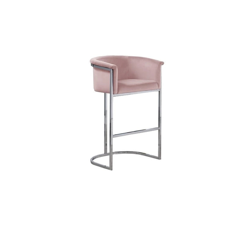 Chaise de comptoir en velours, plusieurs coloris, un siège