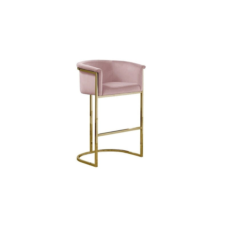 Chaise de comptoir en velours, plusieurs coloris, un siège