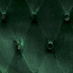 Causeuse à dossier capitonné en velours, 2 places