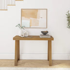 Table console style classique Blanc / Noyer US – 46 po