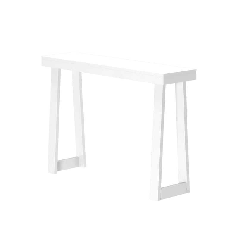 Table console style classique Blanc / Noyer US – 46 po