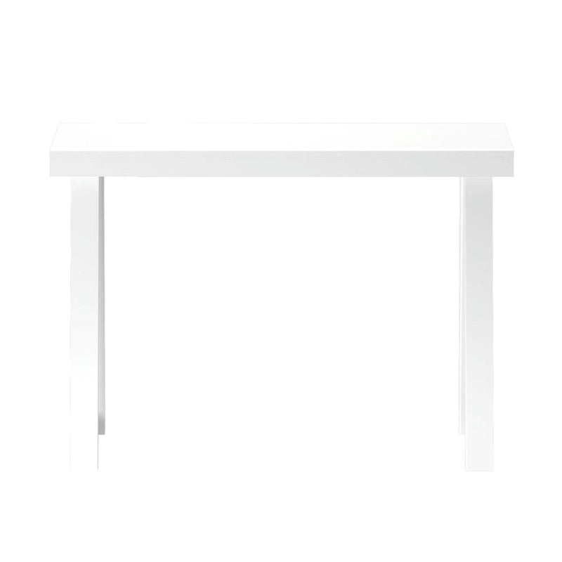Table console style classique Blanc / Noyer US – 46 po