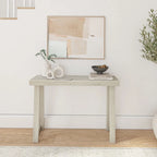 Table console style classique Blanc / Noyer US – 46 po