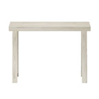 Table console style classique Blanc / Noyer US – 46 po