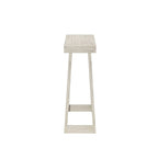 Table console style classique Blanc / Noyer US – 46 po
