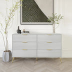 Commode contemporaine en bois à 6 tiroirs CraftPorch