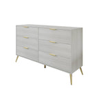 Commode contemporaine en bois à 6 tiroirs CraftPorch