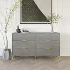 Commode contemporaine en bois à 6 tiroirs CraftPorch