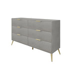 Commode contemporaine en bois à 6 tiroirs CraftPorch