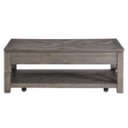 Table basse relevable Steve Silver Dawson en bois flotté vieilli