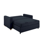 Causeuse convertible en boucle grise – Canapé / Chaise longue / Lit, 2 places