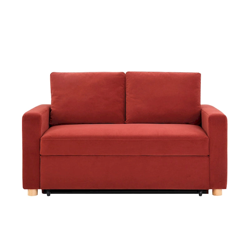 Causeuse convertible en boucle grise – Canapé / Chaise longue / Lit, 2 places
