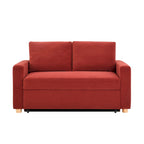 Causeuse convertible en boucle grise – Canapé / Chaise longue / Lit, 2 places