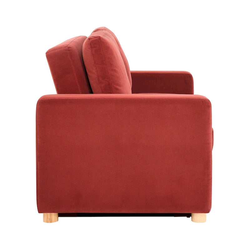 Causeuse convertible en boucle grise – Canapé / Chaise longue / Lit, 2 places
