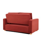 Causeuse convertible en boucle grise – Canapé / Chaise longue / Lit, 2 places