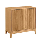 Bahut moderne Jasper, buffet de cuisine avec portes cannelées