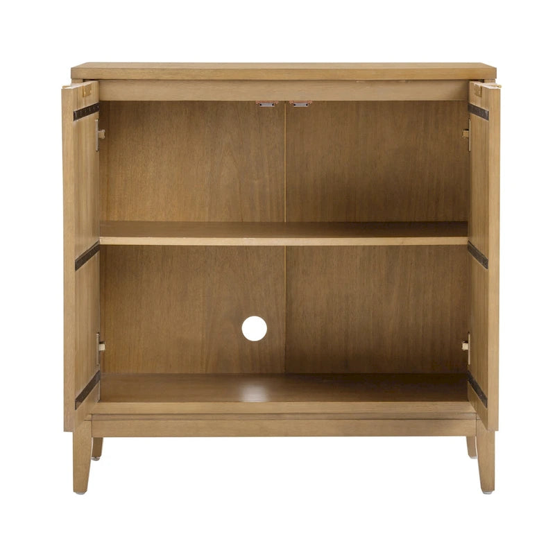 Bahut moderne Jasper, buffet de cuisine avec portes cannelées