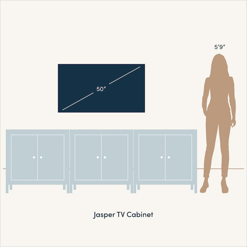 Bahut moderne Jasper, buffet de cuisine avec portes cannelées