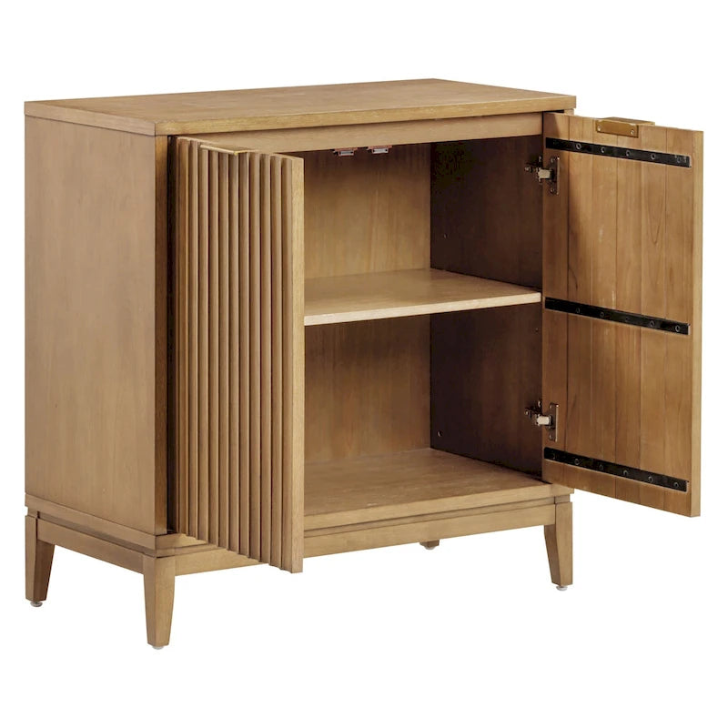 Bahut moderne Jasper, buffet de cuisine avec portes cannelées