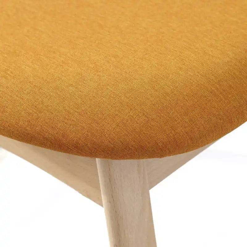Ensemble de salle à manger 7 pièces pour 6 personnes – Chaises rembourrées, pieds en bois, plusieurs couleurs