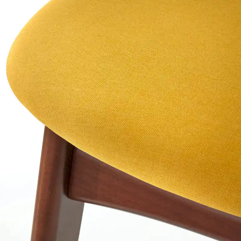 Ensemble de salle à manger 7 pièces pour 6 personnes – Chaises rembourrées, pieds en bois, plusieurs couleurs